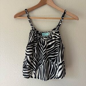 ❇️Women's Zebra-Print Spaghetti Strap Camisole 2 for $22❇️